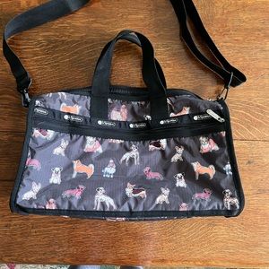 Lesportsac Weekender Bag with dog pattern